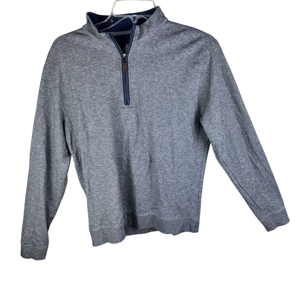 Men's Gray Quarter-Zip Sweater